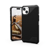 UAG Metropolis LT Magnētiskais viedtālruņa apvalks iPhone 15 Plus - melns kevlar