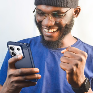 Carbon чехол для Xiaomi Redmi Note 13 Pro - синий
