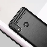 Carbon apvalks elastīgs apvalks Motorola Moto E7i Power melns