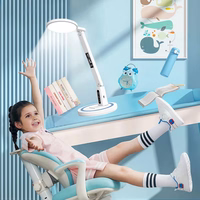 Galda lampa LED DL-02 bezvadu ar digitālo pulksteni balta