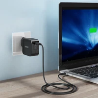 Choetech GaN USB C tipa sienas lādētājs 61W Power Delivery melns (Q6006)
