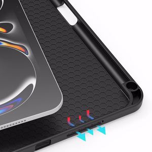 Dux Ducis Domo viedtālruņa apvalks ar atloku un viedo miega režīmu iPad Pro 11" 2024 - melns