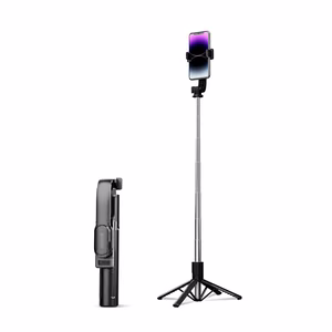 Selfiju nūja Orico SPN100 1/4 collas statīvs tālruņa kamerai ar 360 grādu rotāciju Bluetooth 5.2 - melna