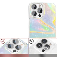 Kingxbar Shell Series grezns elegants viedtālruņa apvalks iPhone 13 Pro perlamutra-zils