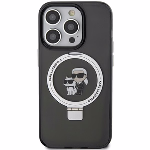 Karl Lagerfeld KLHMP13LHMRSKCK iPhone 13 Pro 6.1" чёрный/чёрный жёсткий чехол Ring Stand Karl&Choupette MagSafe