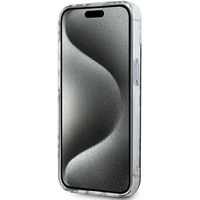 DKNY IML rūtainais mono raksts viedtālruņa apvalks iPhone 15 Plus / 14 Plus - melns