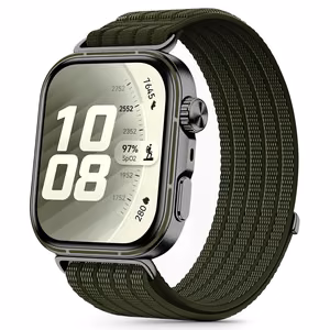 Tech-Protect Nylon Strap for Huawei Watch Fit 3 / 4 / 4 Pro / 5 / 5 Pro - Green