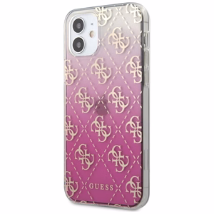 Guess GUHCP12SPCU4GGPI iPhone 12 mini 5.4" розовый/розовый жёсткий чехол 4G Gradient