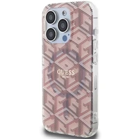 Guess IML GCube MagSafe viedtālruņa apvalks iPhone 15 Pro Max - rozā