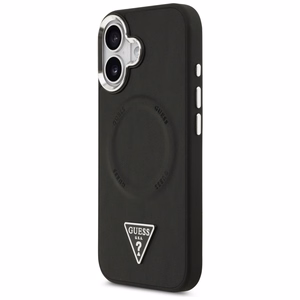 Guess Trīsstūra logotipa magnētiskais apvalks iPhone 17 - melns