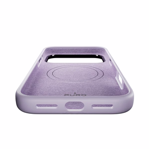 Puro Icon Mag Pro Liquid Silicone Case for iPhone 17 Pro Max, MagSafe Compatible, with Camera Protection and Aluminum Buttons - Pink