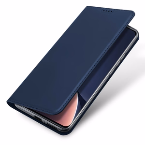 Dux Ducis Skin Pro viedtālruņa apvalks Xiaomi 13 Pro ar kartes turētāju un statīvu zils