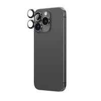 AmazingThing AR alumīnija 3 objektīvu stikls ar objektīva rāmi iPhone 16 Pro / 16 Pro Max - melns