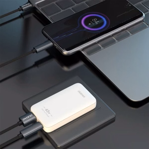Dudao A65Q 65W GaN Travel Wall Charger USB-A / USB-C PD Ultra-Thin EU / US - White