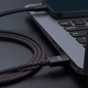 Forever Vibe kabelis USB-C - USB-C 1,0 m 60W tumši pelēks