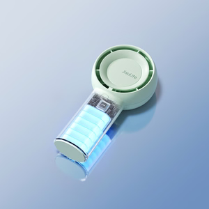 Jisulife rokas ventilators 5 Plus 4000mAh mini pūtējs pārnēsājams ventilators - zaļš