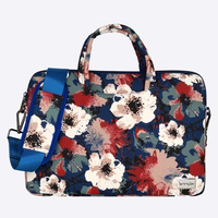 Wonder portfelis klēpjdatoram 15-16 collas zils un kamēlijas