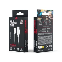 Kabelis USB - Lightning 1,0 m 1A balts