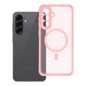 FULL MATTE MAG COVER magnētiskais viedtālruņa apvalks, saderīgs ar MagSafe, SAMSUNG A56, gaiši rozā