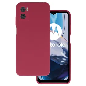 Viedtālruņa apvalks silikona Lite Motorola Moto E22/E22i (m) - bordo (m)