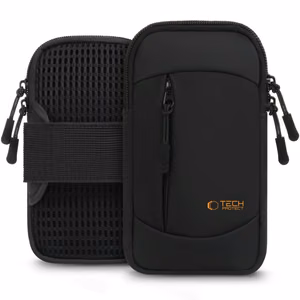 TECH-PROTECT M6 universāla sporta rokas saite melna/oranža
