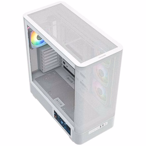 MODECOM Volcano AQ400 ARGB Midi balts