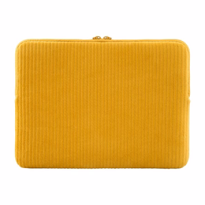 Tucano Velluto 2 neoprēna apvalks ar samta ārpusi 14 collu MacBook Pro un 13 collu klēpjdatoriem, dzeltens