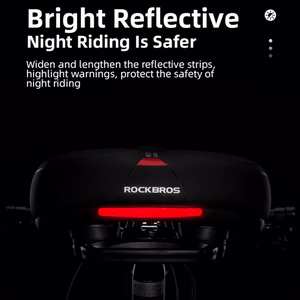 Rockbros AQ-6090R velosipēda sēdeklis - melns un sarkans