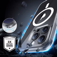 ESR Classic Pro Komplekts Halolock Magnētiskais viedtālruņa apvalks iPhone 16 Pro Max - Caurspīdīgs