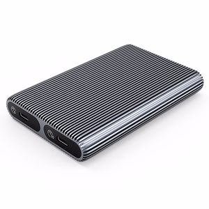 Orico AM2C3-2SN divu disku korpuss diviem M.2 SATA un NVMe diskiem, USB-C 3.2, 6/10 Gb/s, pelēks