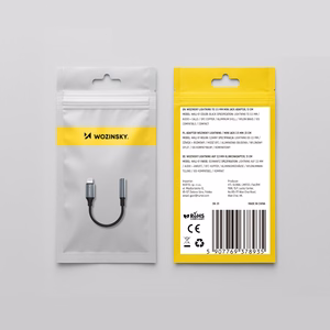 Wozinsky WALJ-01 Lightning adapteris - 3.5 mm mini ligzda - melns
