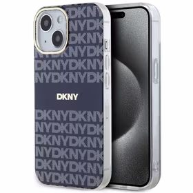 DKNY IML Mono un svītras Magnētiskais viedtālruņa apvalks iPhone 15 / 14 / 13 - zila