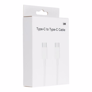 Kabelis Type-C uz Type-C PD QC3.0 3A 30W HD26 BOX 3 m balts