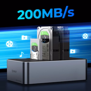 Orico 6656C3-C 5 ligzdu dokstacija ar bezsaistes klonēšanas funkciju 2,5"/3,5" SATA HDD/SSD - pelēks