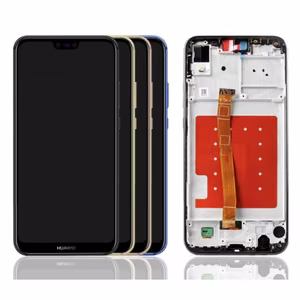 LCD Displejs Saderīgs ar Huawei P20 Lite Ar Zils Frame HQ