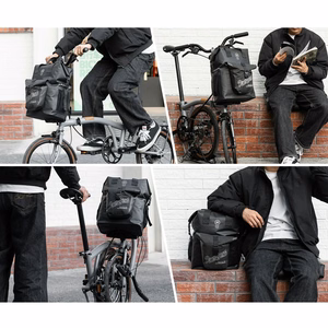 Rockbros AS-158 stūres soma salokāmajam velosipēdam Brompton 18L - melna