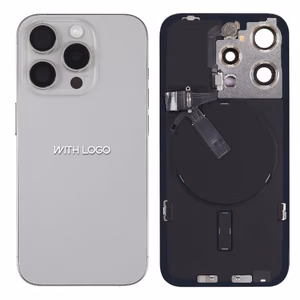 Aizmugures vāks iPhone 15 Pro Max / Natural Titanium / (visas daļas) / OEM