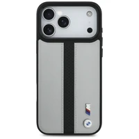 BMW M Perforētā Strīpas Logo Magnētiskais Viedtālruņa apvalks iPhone 17 Pro Max - pelēks