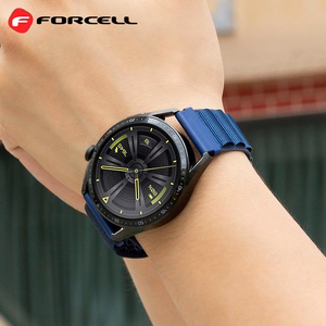FORCELL F-DESIGN FS05 siksniņa SAMSUNG pulkstenim 22 mm tumši zilā krāsā