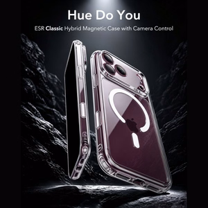 ESR Classic Hybrid MagSafe maciņš modelim iPhone 18 Pro / 17 Pro – caurspīdīgs
