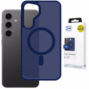 3mk Smoke MagCase for Samsung Galaxy S25 - Blue-Translucent