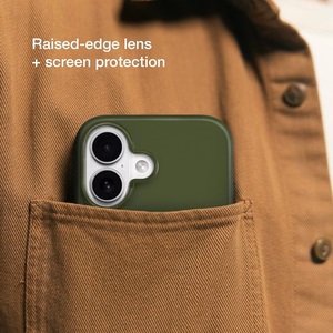 Incase Slim Case vāciņš ar MagSafe iPhone 16 Plus tālrunim, Highland Green krāsā