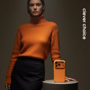 Crong Color Cover Magnetic MagSafe vāciņš ierīcei iPhone 17 Pro, oranžs