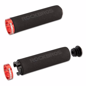 Rockbros BT1001BKRD putu velosipēda stūres rokturi - melni un sarkani