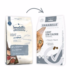 Bosch Sanabelle Light Poultry – mazkaloriju sausā barība kaķiem ar mājputnu gaļu, 8 kg