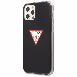 Viedtālruņa apvalks - iPhone 12/12 Pro 6.1" - melns/melns ciets Trijstūra kolekcija