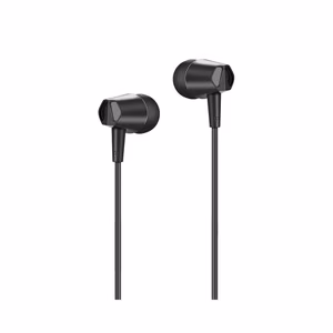 HOCO vadu austiņas 3,5 mm ar mikrofonu M34 - melnas