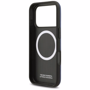 BMW M FW Metal Logo Magnētiskais apvalks iPhone 17 Pro Max - tumši zils