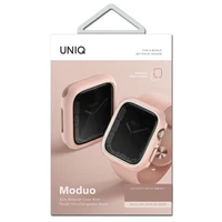 Uniq Moduo apvalks Apple Watch 4/5/6/7/8/SE/SE2 44/45mm - rozā un balta