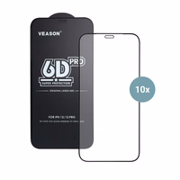 6D Pro Veason aizsargstikls (komplekts 10in1) - Samsung Galaxy S22 / S23 melns
